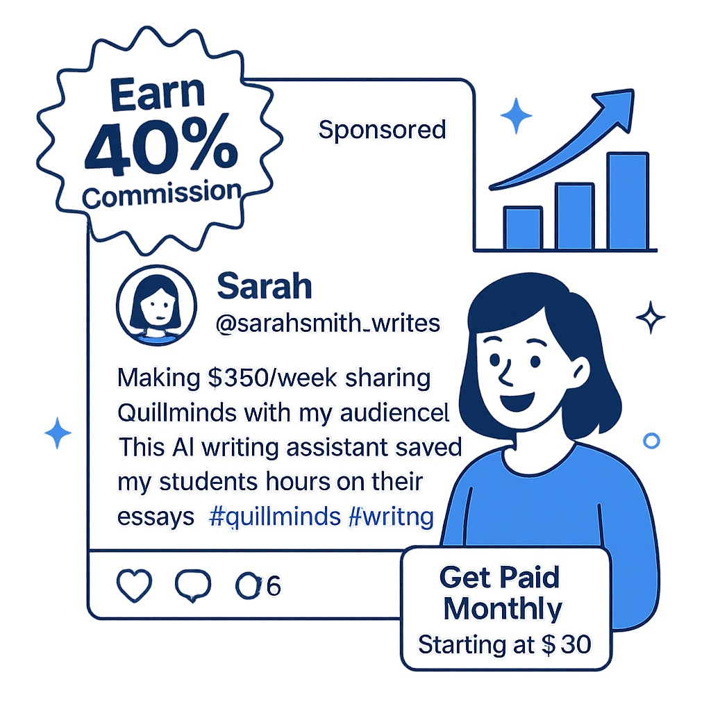 Quillminds Affiliate Program Hero